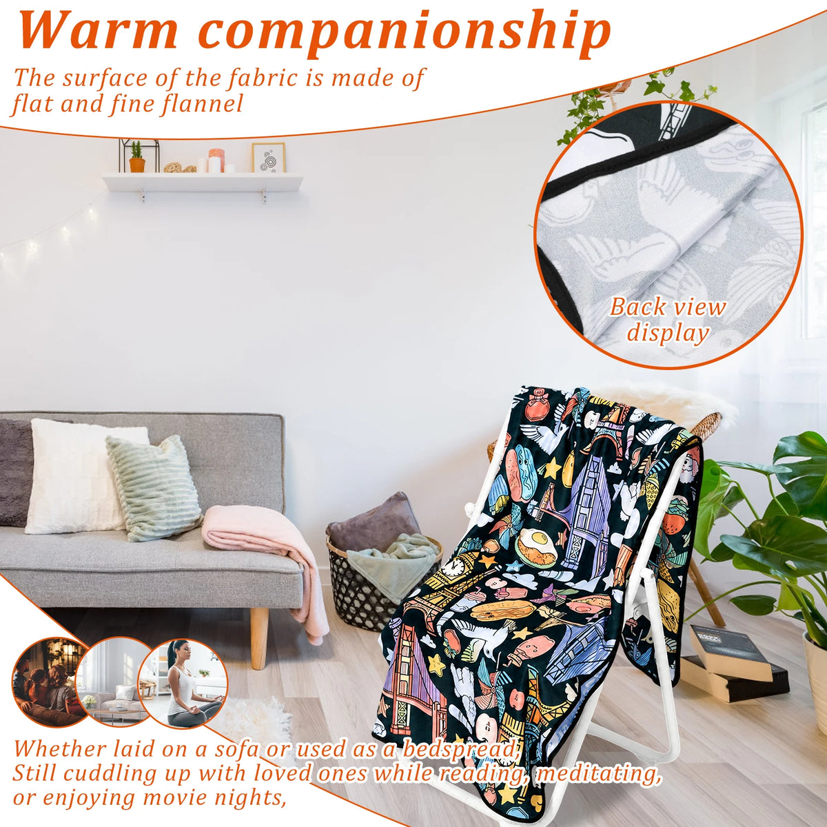 DIY Coloring Blanket Washable Reusable Fleece Throw Color Your Own Blanket Set with 24 Markers Kids Arts Crafts Gift