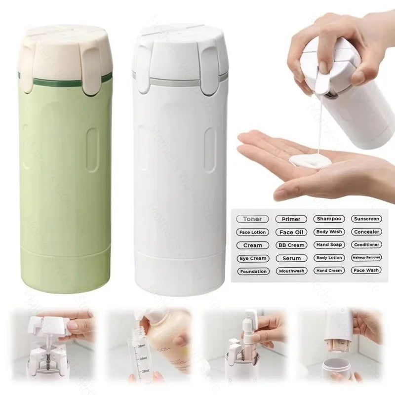 New 4 In 1 Travel Dispenser Portable Travel Bottles Leak Proof Leakproof Travel Container For Perfume Shampoo Conditioner Lotion