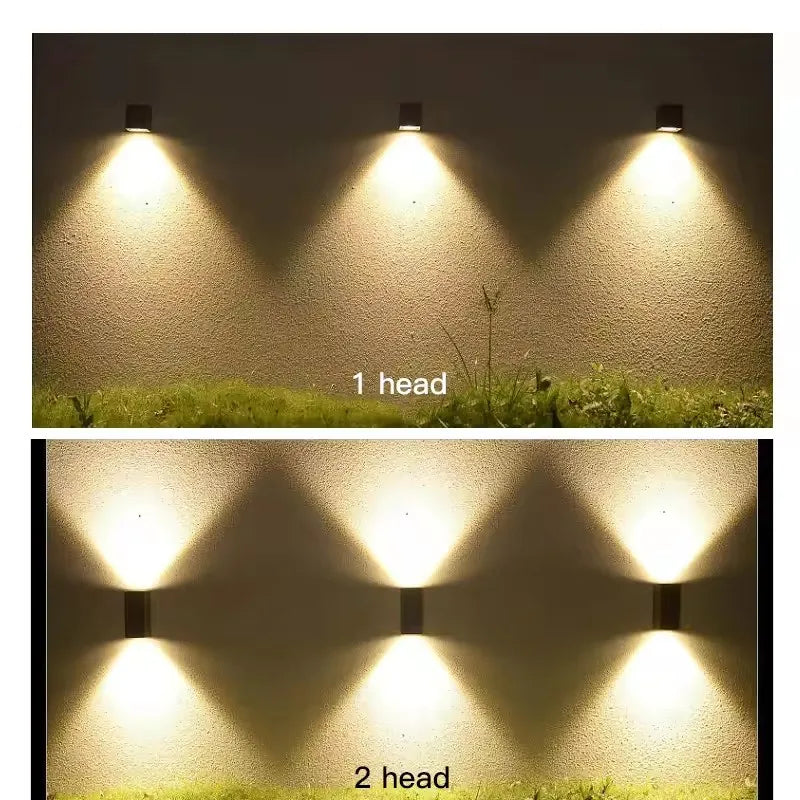 GU10 Base Outdoor Waterproof Wall Lights Garden Porch Wall Lighting LED Wall Lamps AC86-265V Indoor Bedroom Bedside Decorati