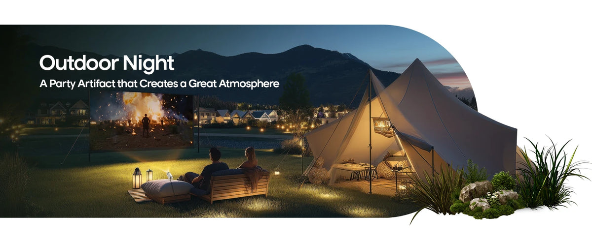 Magcubic HY300 Pro+ 8K Outdoor Projector 8000 Lumens Android 14 WiFi 6 BT5.4 Portable 5W HiFi Speaker 720P HD