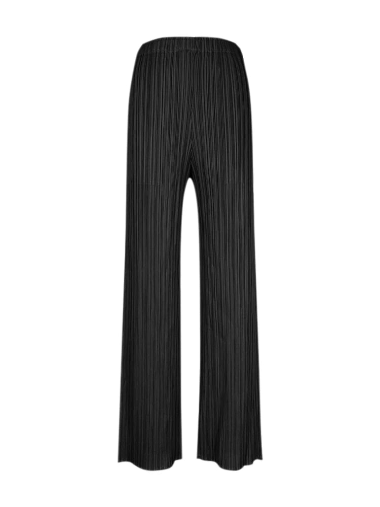 Pantaloni a vita alta a pieghe dritti larghi classici di design Miyake eleganti casual da donna primavera estate autunno disponibili