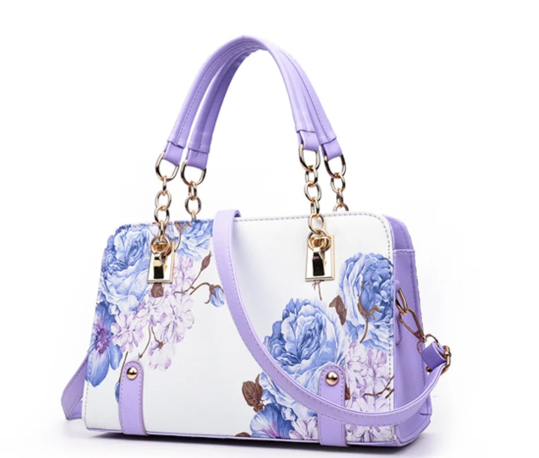 Nuove Borse da Donna con Stampa Floreale, Eleganti Borse a Tracolla alla Moda, Borse Casual Quotidiane in Pelle PU per Signore