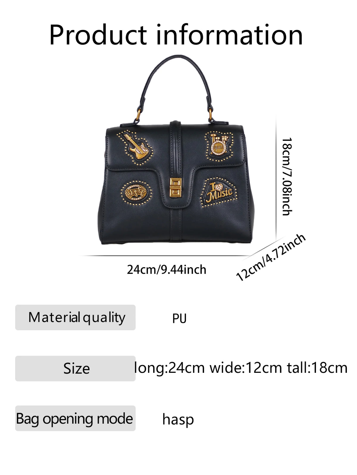 Borsa a Spalla Singola da Donna 2026, Nuova Moda, Borsa a Mano Popolare e di Lusso con Decorazione a Stemma in Metallo Retrò e Pelle di Alta Qualità