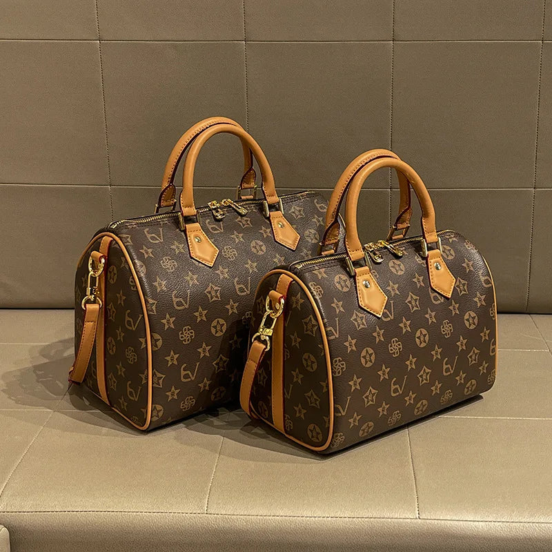 Borsa a Tracolla in Pelle per Donna, Borsa Messenger di Lusso di Marca Famosa, Design Classico ed Elegante