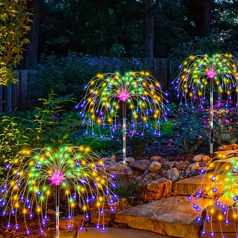 Luci Solari LED Fuochi d'Artificio Impermeabili