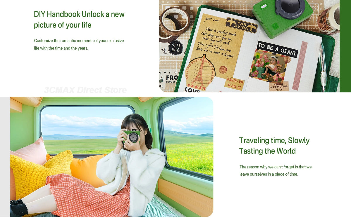 HPRT Z5/Z5S Instant Camera 300DPI Portable Mini Color Photo Printer Instant Camera Machine