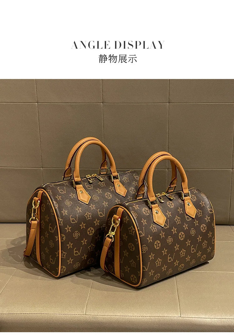 Borsa a Tracolla in Pelle per Donna, Borsa Messenger di Lusso di Marca Famosa, Design Classico ed Elegante