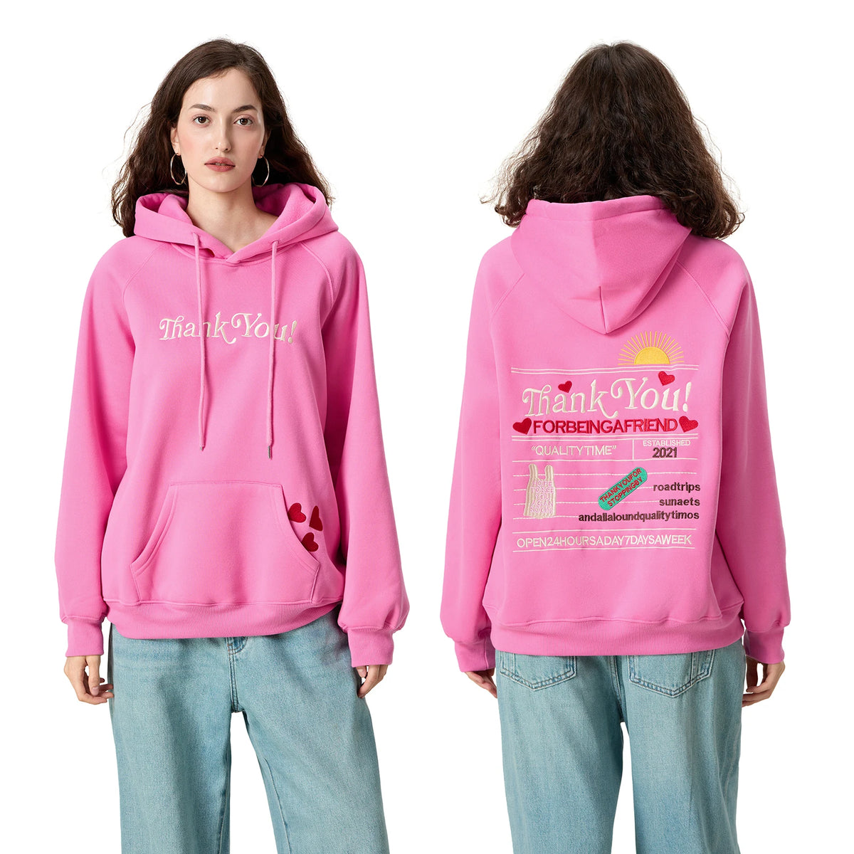 Felpe con Cappuccio Y2k per Donne, con Ricamo Grafico e Lettere, Oversize a Maniche Lunghe, Stile Coquette, Abbigliamento Estetico Preppy per Ragazze Adolescenti