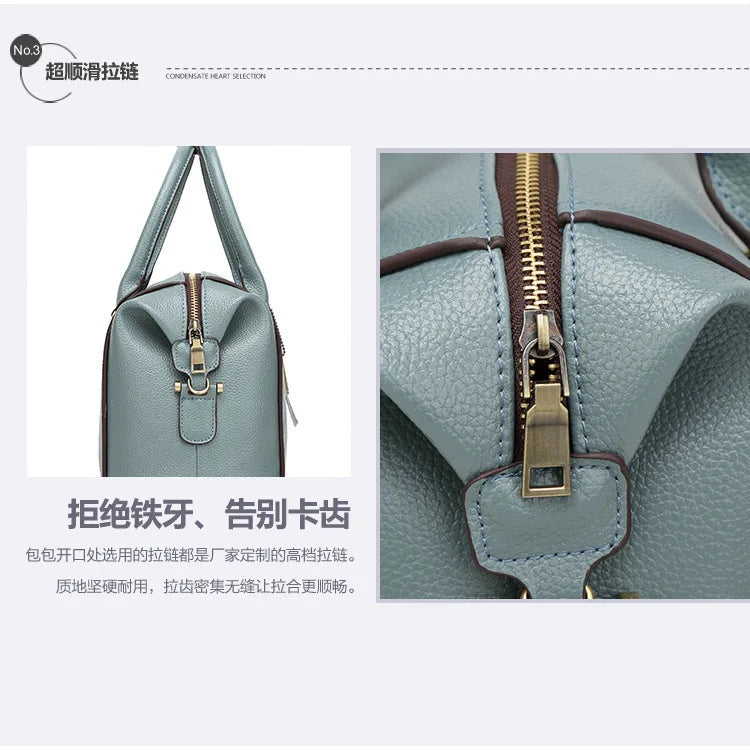 2026 Borse da donna solide di nuova moda Borse a tracolla da donna in pelle Pu di design europeo Borsa a tracolla di lusso di marca per ragazza femminile