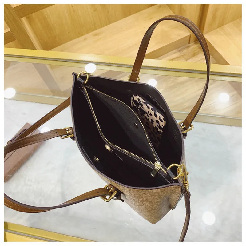 Borsa Stampata Francese 2026 Nuova Borsa a Tracolla Versatile Stile Retrò Lusso Moda Casual Europea e Americana