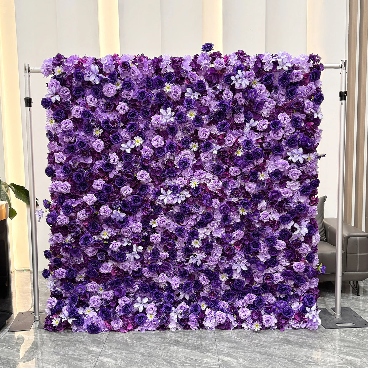 Creative Wedding Wall Decorative Wall Panels Pink Roses Rolled Up Flower Wall Background