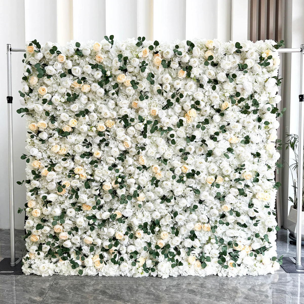 Creative Wedding Wall Decorative Wall Panels Pink Roses Rolled Up Flower Wall Background
