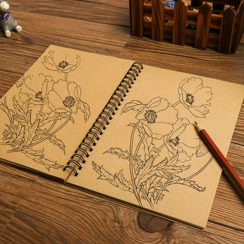 Sketchbook Spirale Kraft con Copertina Rigida