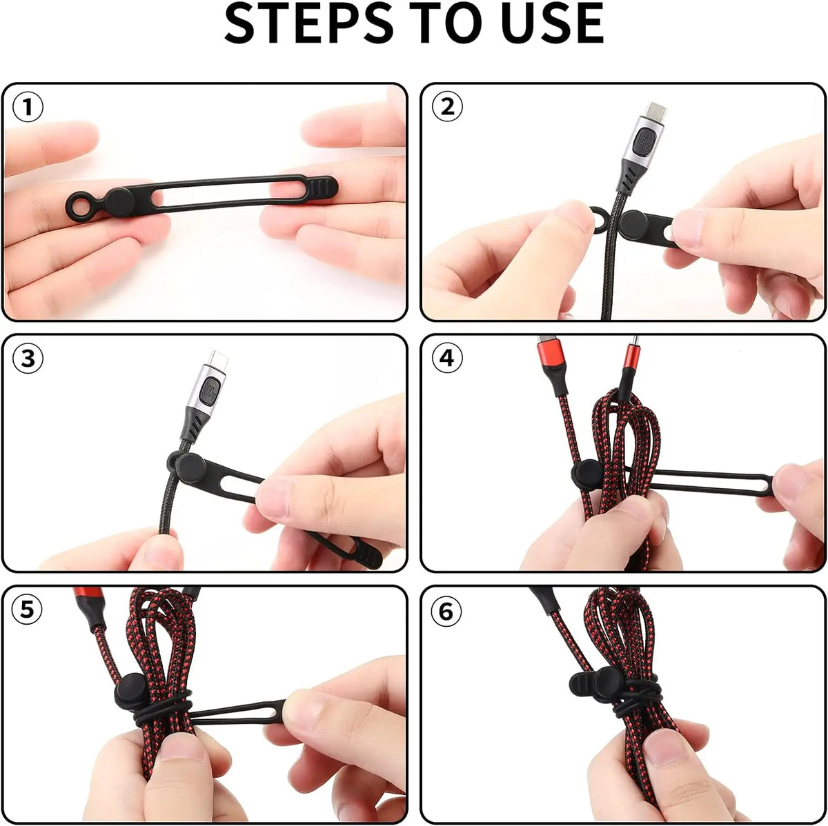 Fascette Fermacavi Riutilizzabili in Silicone