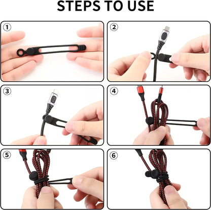 Fascette Fermacavi Riutilizzabili in Silicone