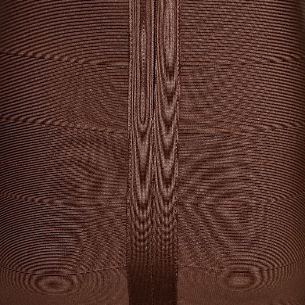 BEAUKEY Abito da Sera Sexy Mini con Scollo a V Profondo e Maniche Lunghe Beige, Vestito da Festa con Fasce, Abito da Clubwear Lungo Stile Runway