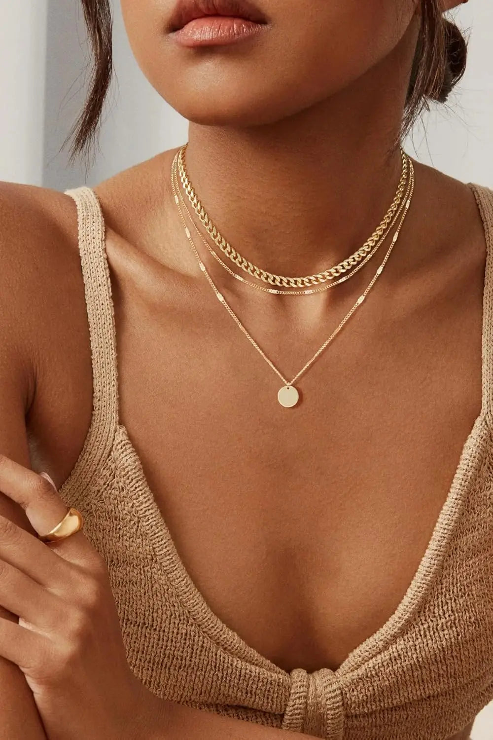 Set Collane Layering Oro e Argento