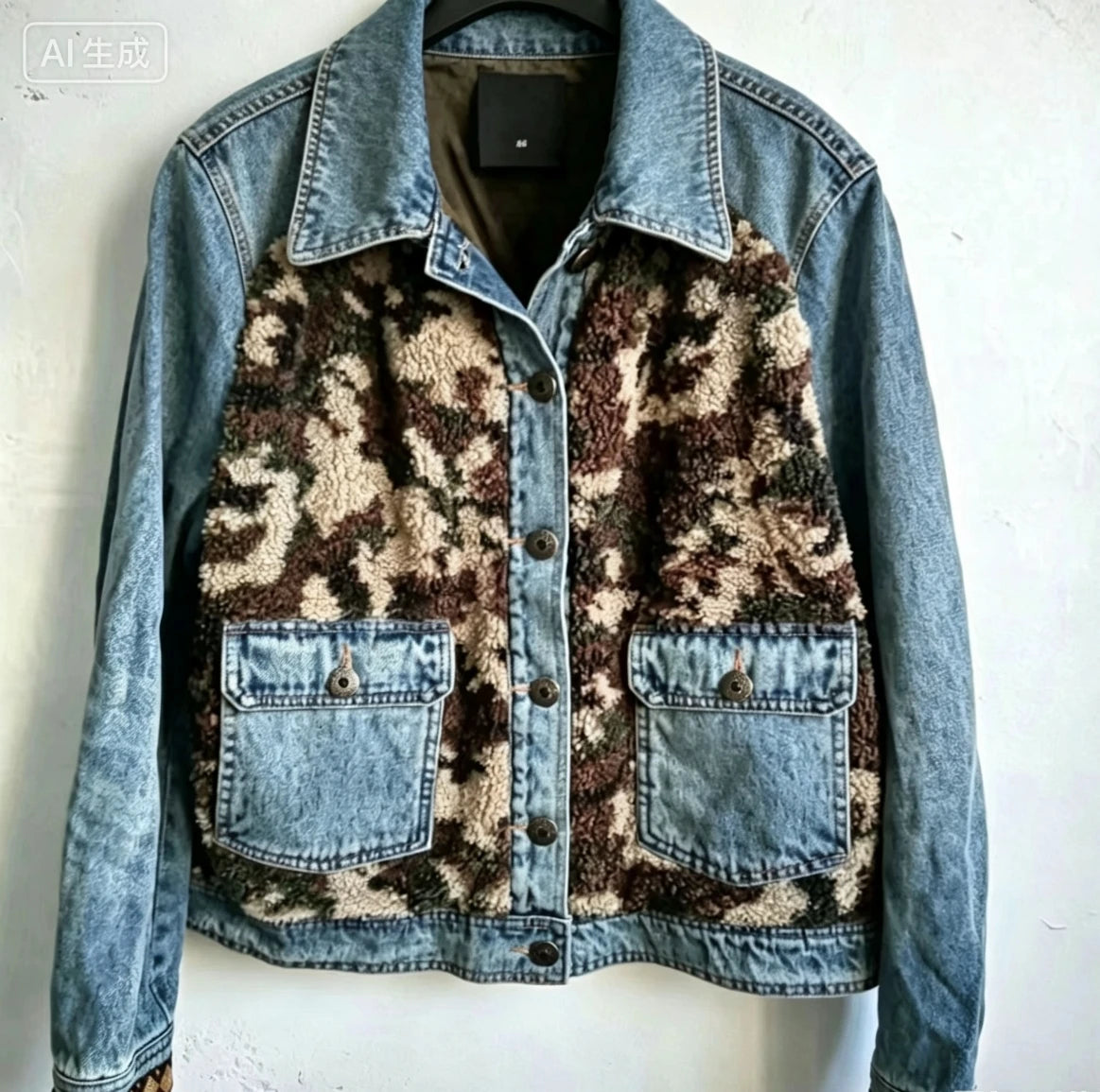 Nuova Collezione Primavera/Estate Giacca di Jeans Casual con Ricamo Jacquard Retrò
