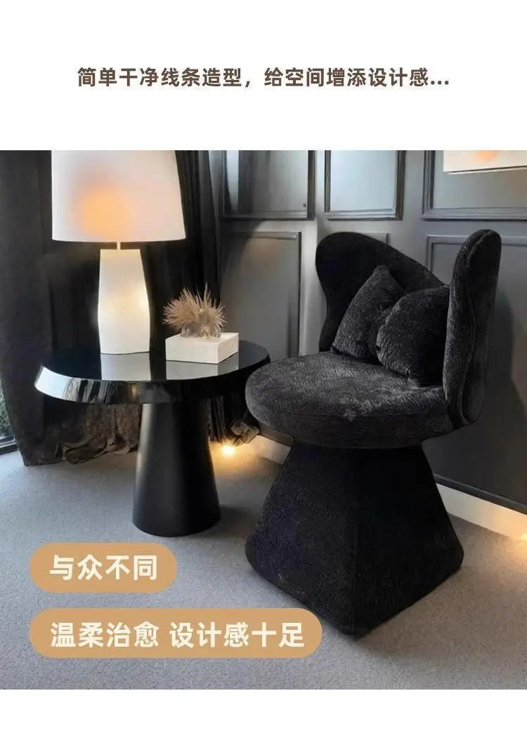 Light luxury dressing stool Simple makeup stool Internet celebrity master bedroom dressing chair Butterfly chair Back chair Rota