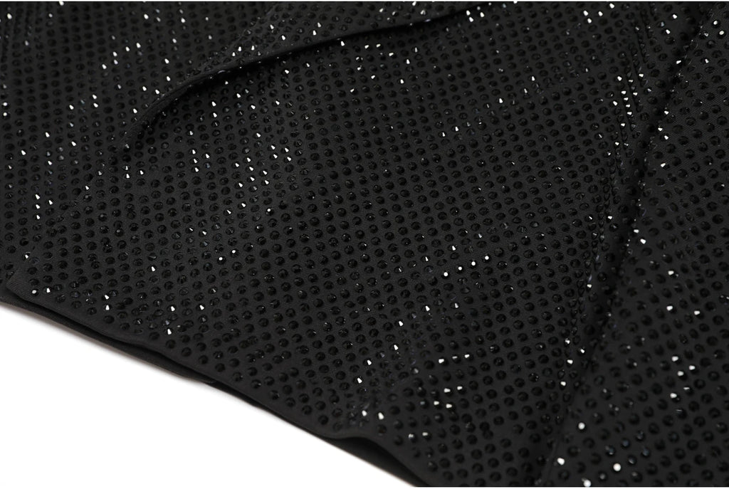 Giacca da donna dimagrante versatile di alta qualità primavera e autunno moda nuova industria pesante con stampa a caldo diamante