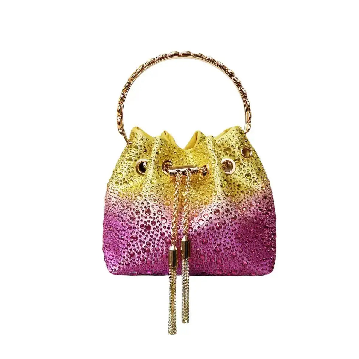 Borsa da donna di design di lusso Borsa con pochette con diamanti lucidi glitterati Borsa per banchetti per feste di nozze Borsa da sera con strass di cristallo