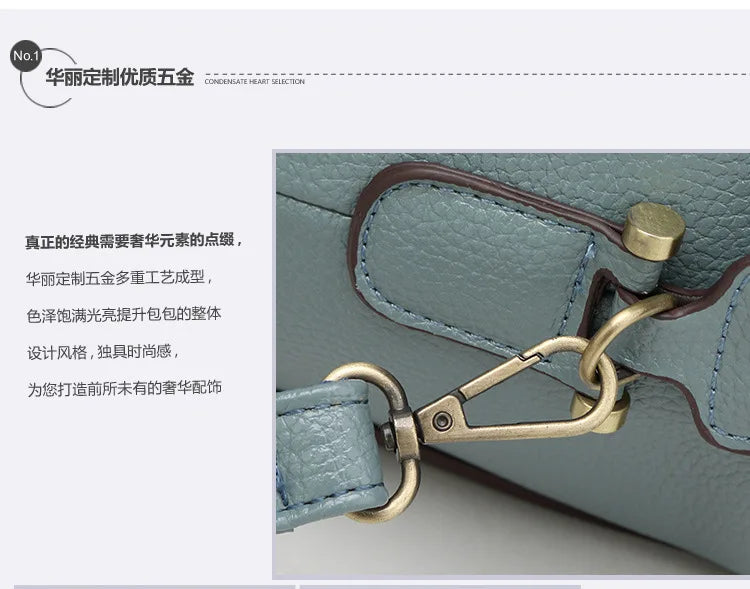 2026 Borse da donna solide di nuova moda Borse a tracolla da donna in pelle Pu di design europeo Borsa a tracolla di lusso di marca per ragazza femminile