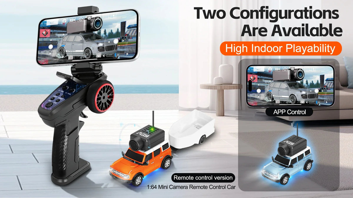 WLtoys 6406 1/64 Mini RC Car with 720P FPV Camera Wifi APP Control 2.4G Reomte Contorl Racing Vehicle Toy for Children