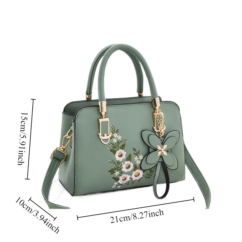 Borsa a tracolla ricamata con ricamo alla moda di alto valore di bellezza nuova borsa a tracolla singola