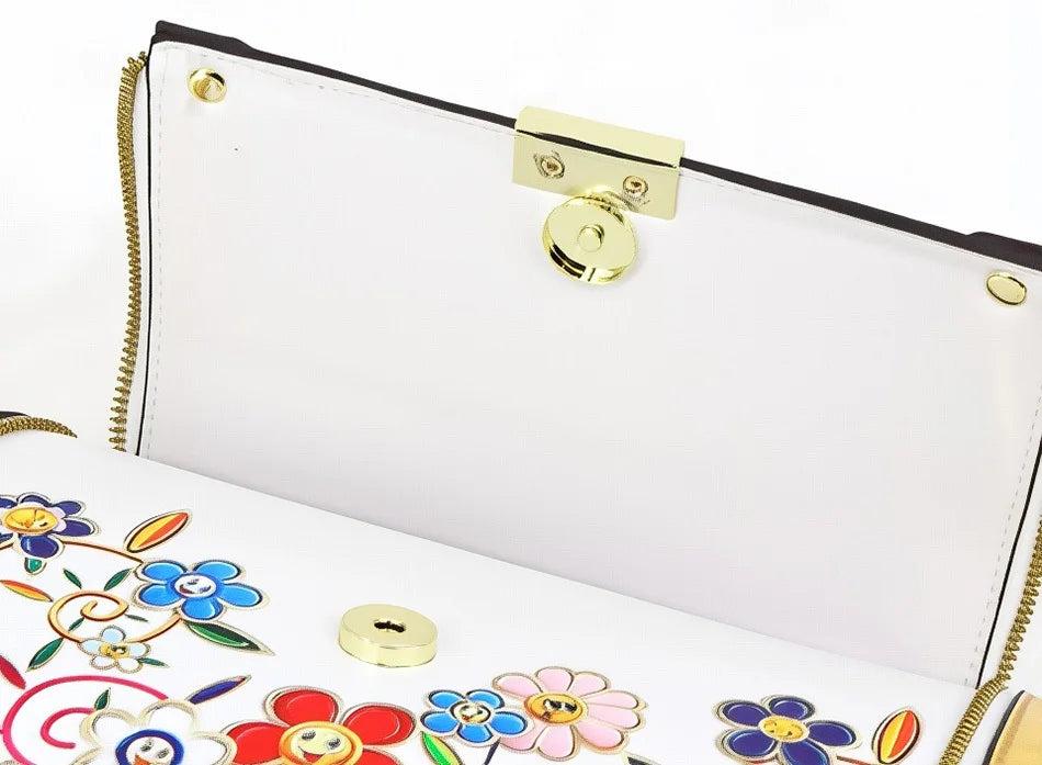 Borsa Boston da Donna con Stampa, Borsa a Spalla Grande Capacità, Borsa a Tracolla con Doppia Cerniera, Stile Mezza Copertura, Borsa con Manico Superiore