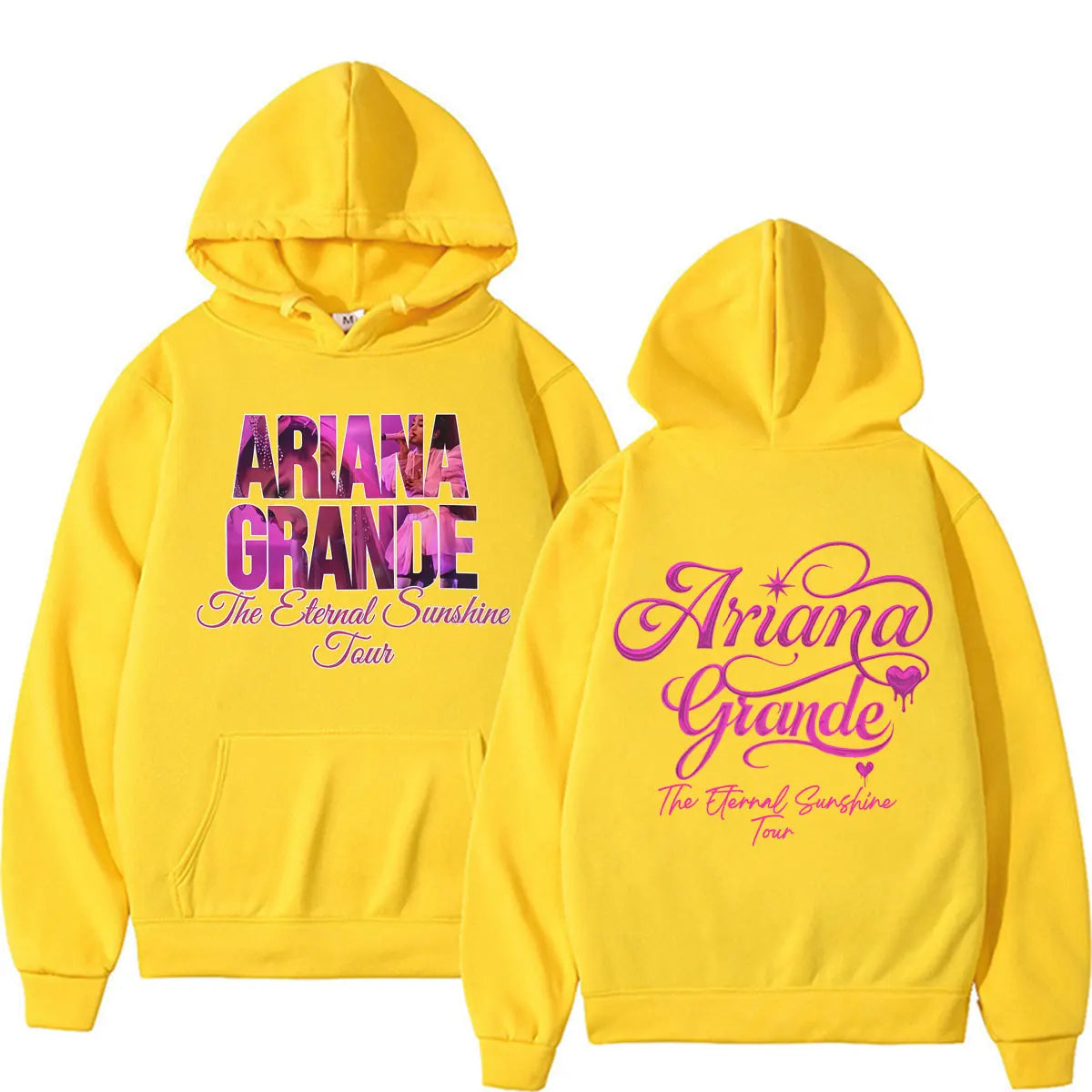 Felpe con cappuccio Ariana Grande The Eternal Sunshine Tour per uomo e donna, abbigliamento alla moda, estetica, felpa casual in pile, bodywarmer con cappuccio