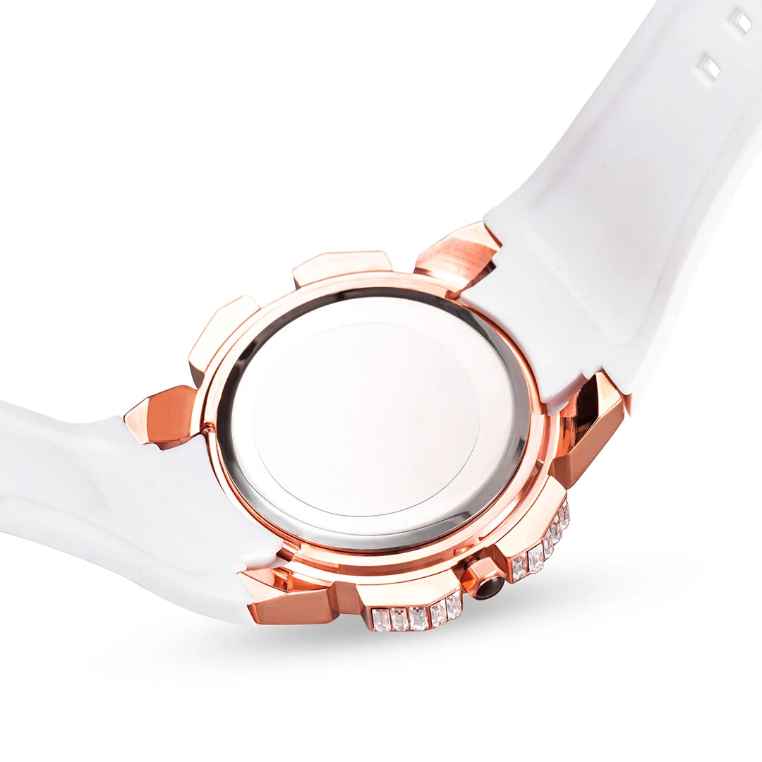 MISSFOX Nuovo Orologio Al Quarzo Rosso Per Gli Uomini di Lusso Hip Hop Streetwear Orologio Impermeabile Orologi Con Diamanti Orologi Da Polso Da Uomo Al Quarzo AAA