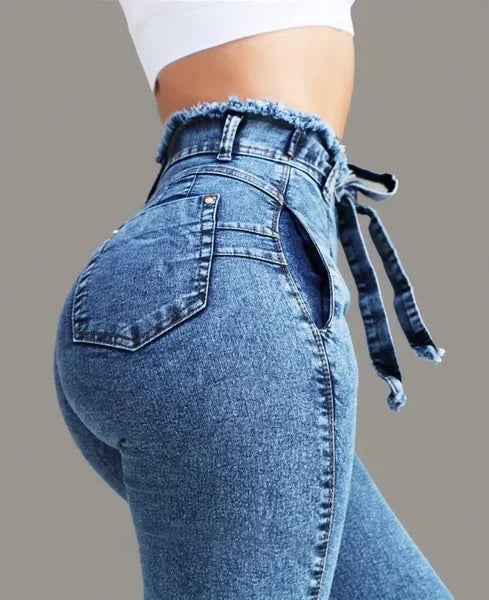 Jeans Donna Trendy in Denim 2024, Stile Streetwear Estivo, Pantaloni in Cotone, Vendita all'Ingrosso, Spedizione Diretta, Abbigliamento di Qualità dalla Fabbrica