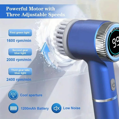 Spazzola Elettrica Wireless Impermeabile Multiuso
