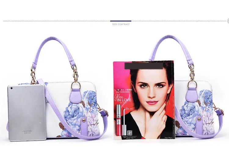 Hisuely Borse stampate firmate di vendita calda per borse da donna Shopper Shell eleganti borse a tracolla floreali