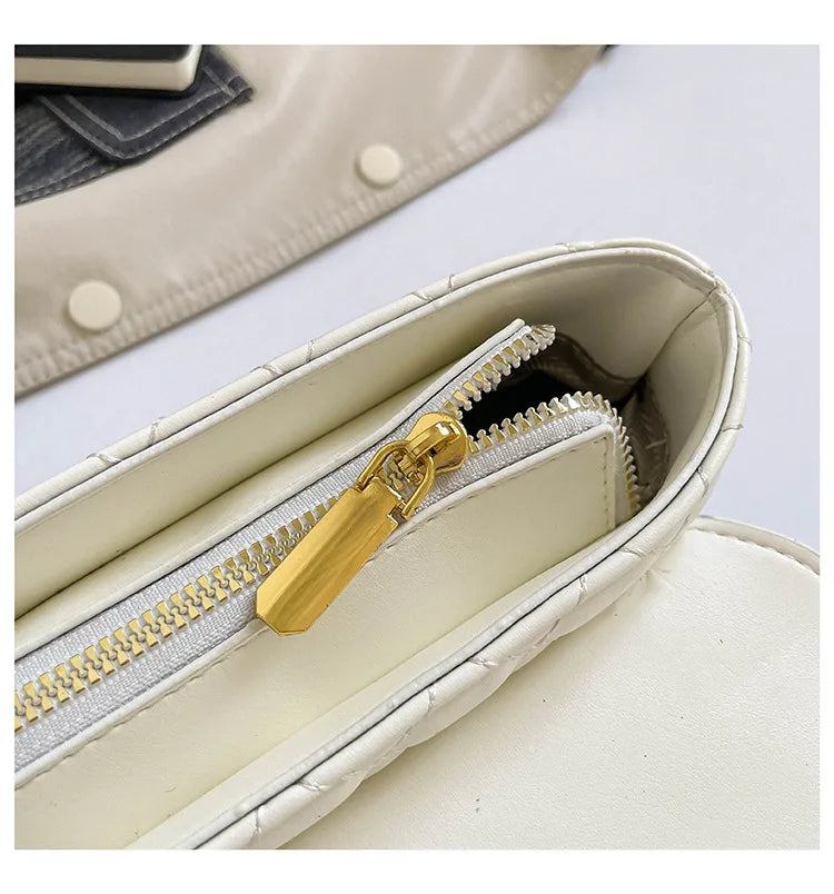 Borsa a Tracolla alla Moda con Catena, Stile Diamantato, Piccola Borsa a Spalla da Donna, Borsa di Lusso con Sensazione Elegante