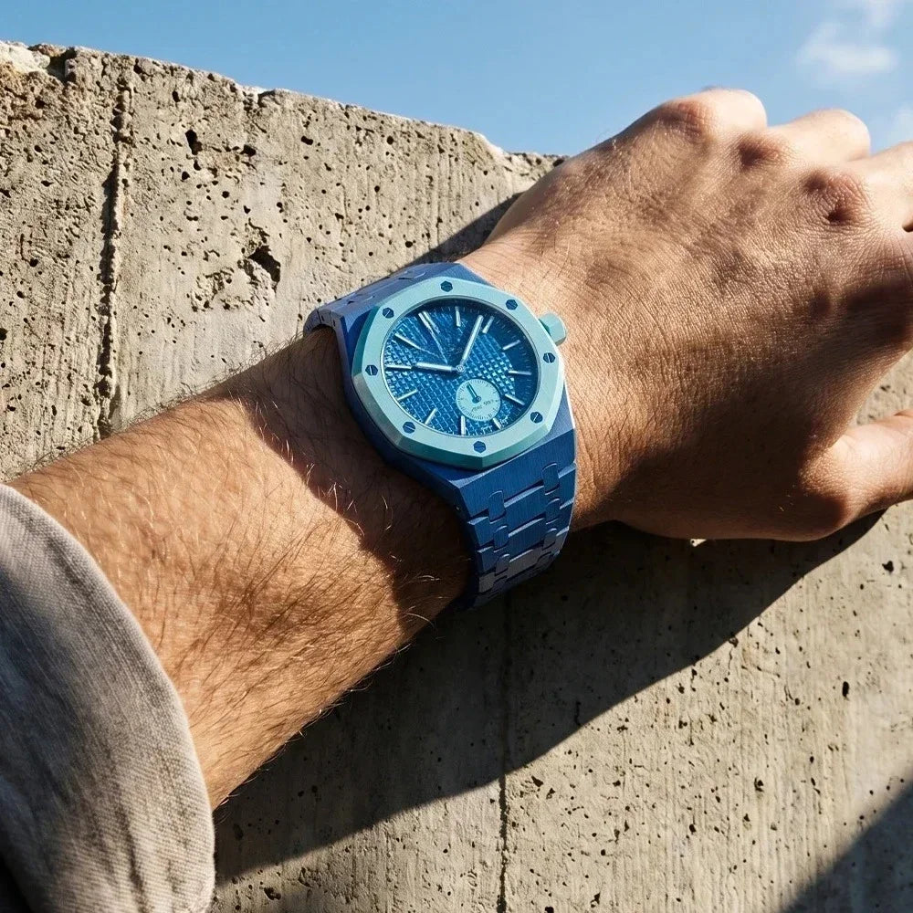 Kit di Modifica Leggero per Cinturino Orologio, Aggiornamento Bioceramico, Kit Cinturino e Cassa POP per Swatch X AP Royal Pocket