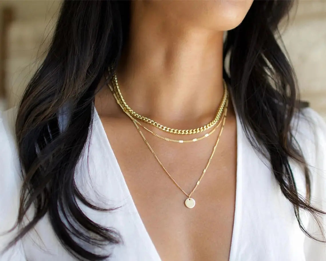 Set Collane Layering Oro e Argento