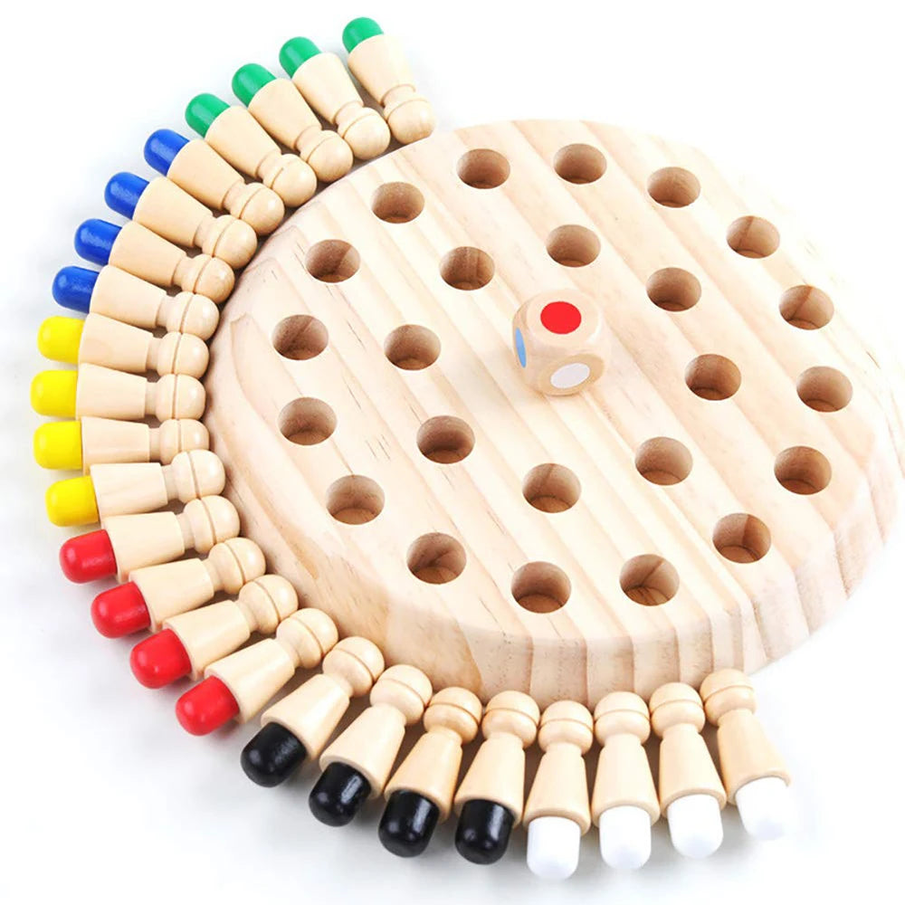 Scacchiera Memory Legno