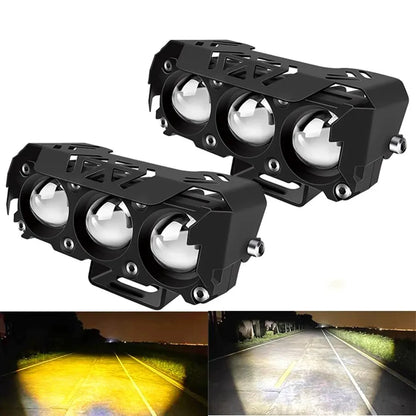 Faro LED Moto Bicolore Alto/Basso Fascio