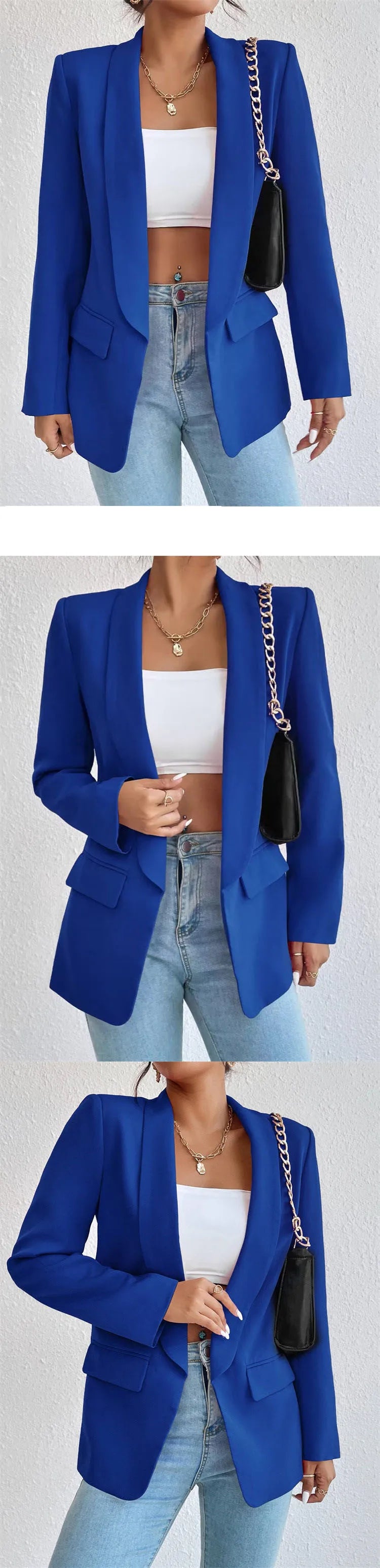 Coreano popolare rosa nuove capispalla donna 2024 moda femminile giacca primaverile casual manica lunga blazer nero cappotti