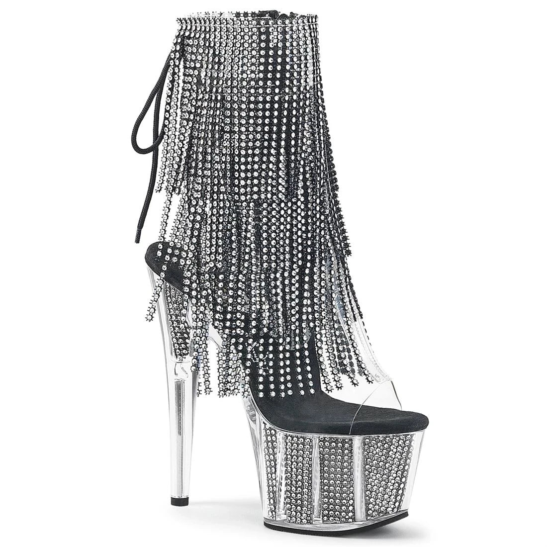 Décolleté con nappe elettrolitico di marca 17CM Tacchi alti sottili Stivaletti Pole Dance Modello da discoteca Passerella Scarpe da donna con plateau