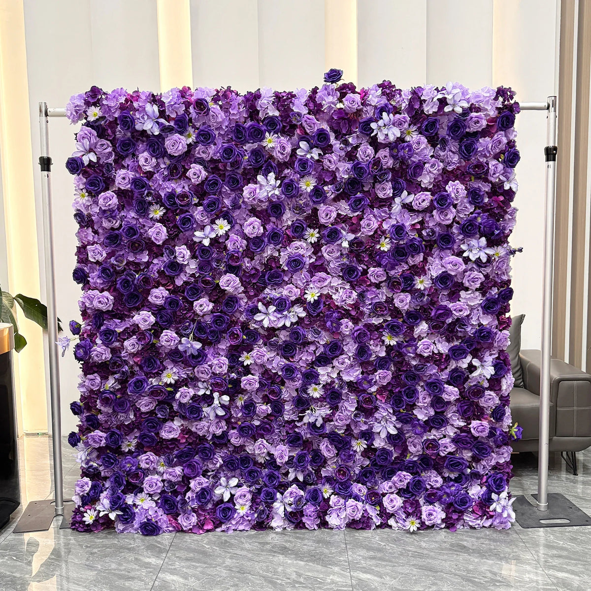 Creative Wedding Wall Decorative Wall Panels Pink Roses Rolled Up Flower Wall Background