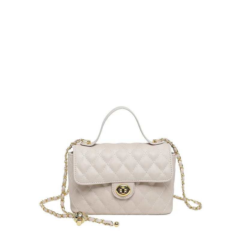 Borsa a Tracolla alla Moda con Catena, Stile Diamantato, Piccola Borsa a Spalla da Donna, Borsa di Lusso con Sensazione Elegante