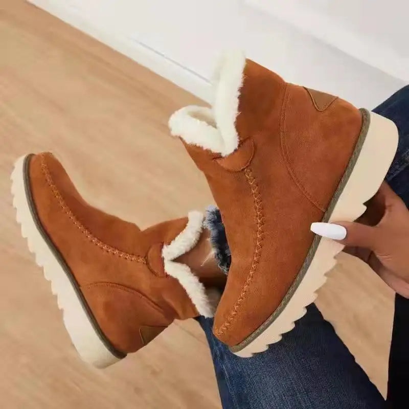 Stivali da neve da donna Moda invernale Scarpe casual calde da donna Slip on Lady Comfort Stivaletti femminili Calzature Botas De Mujer