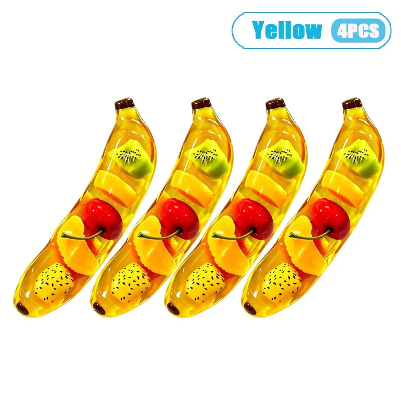 Bouncy Rebound Banana Form Squeeze Fidget Toy Maltose‑Filled Sensory Play Device Stress Calming Gadget for Grown‑ups