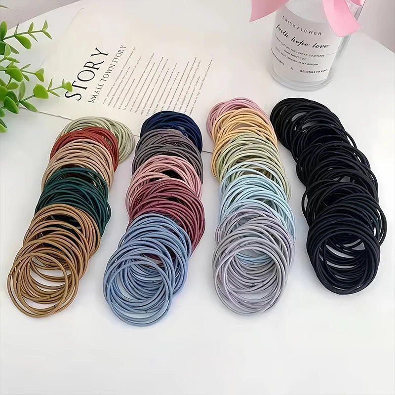 Set 100 Elastici Capelli Basic
