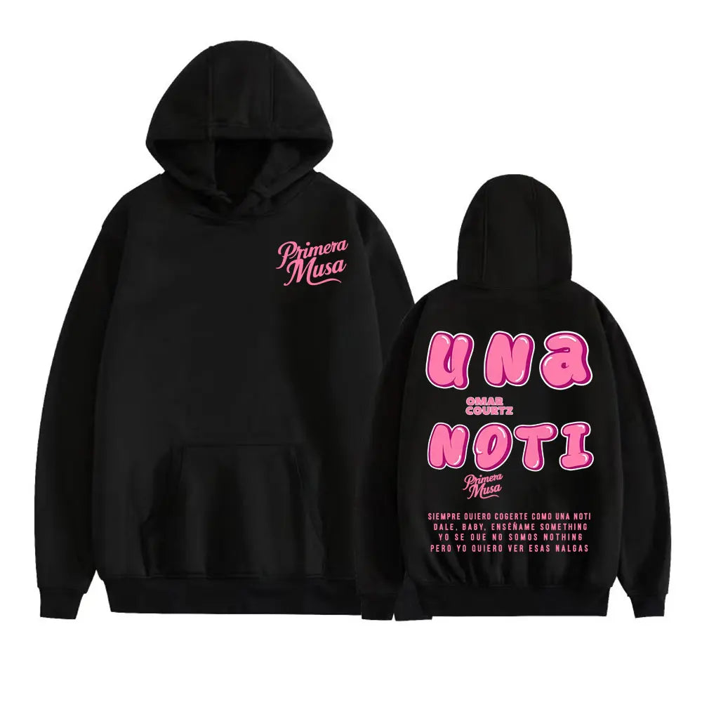 Omar Courtz Primera Musa Felpe con cappuccio grafiche Uomo Donna Abbigliamento Felpa moda Hip Hop Harajuku Felpa con cappuccio in pile casual Streetwear
