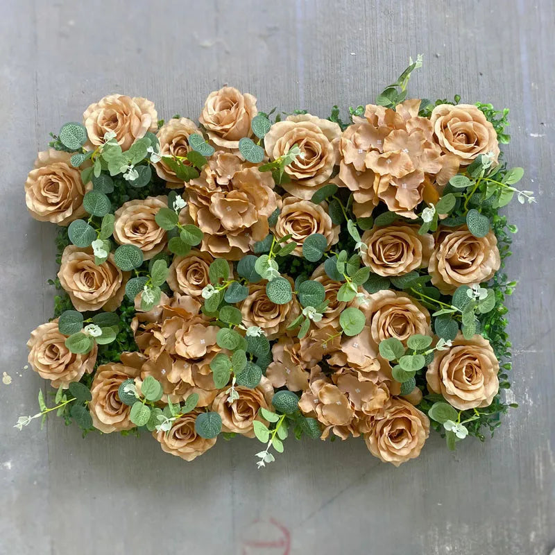 2025 Artificial Flower Walls 40x60cm Flower Wall Panel Room Decoration Wedding Decoration Birthday Party Backdrop Home Decor