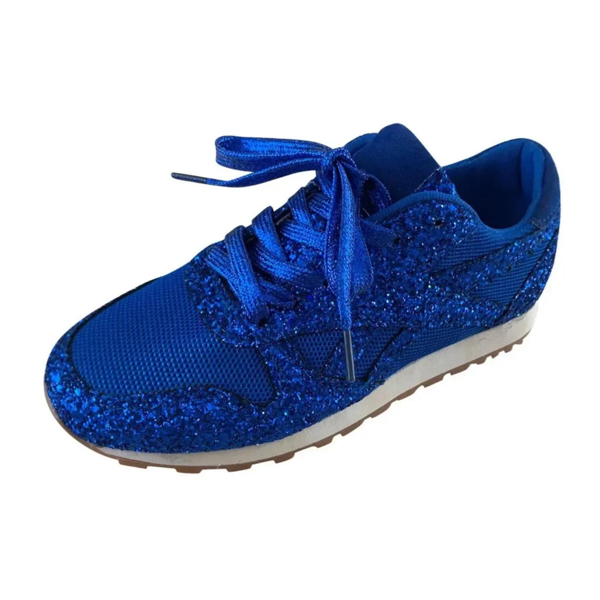 2025 nuove scarpe da ginnastica piatte da donna scarpe vulcanizzate Bling casual da donna scarpe da donna all'aperto con plateau in rete con lacci taglie forti