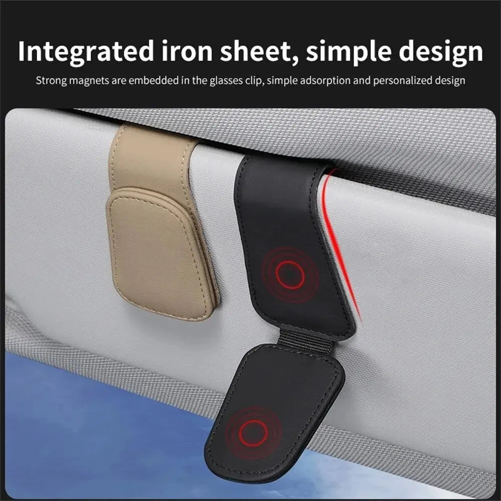 Porta Occhiali da Sole per Auto con Clip Magnetica